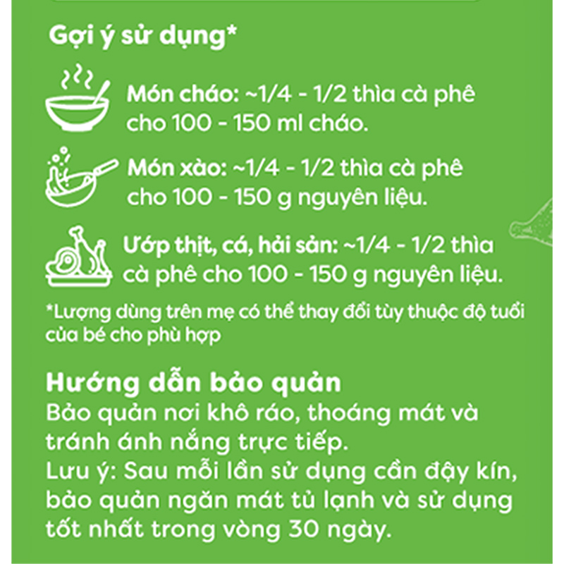 Bột nêm Anpaso vị thịt gà rau củ hũ 50g (từ 6 tháng) 13