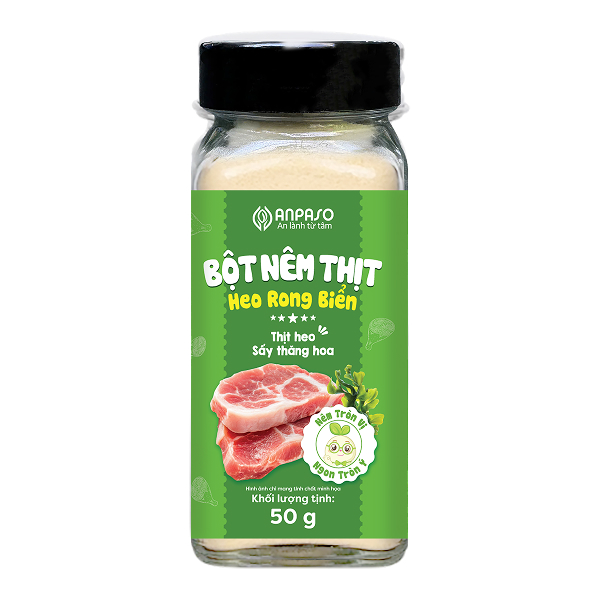 Bột nêm Anpaso vị thịt heo rong biển hũ 50g (từ 6 tháng)