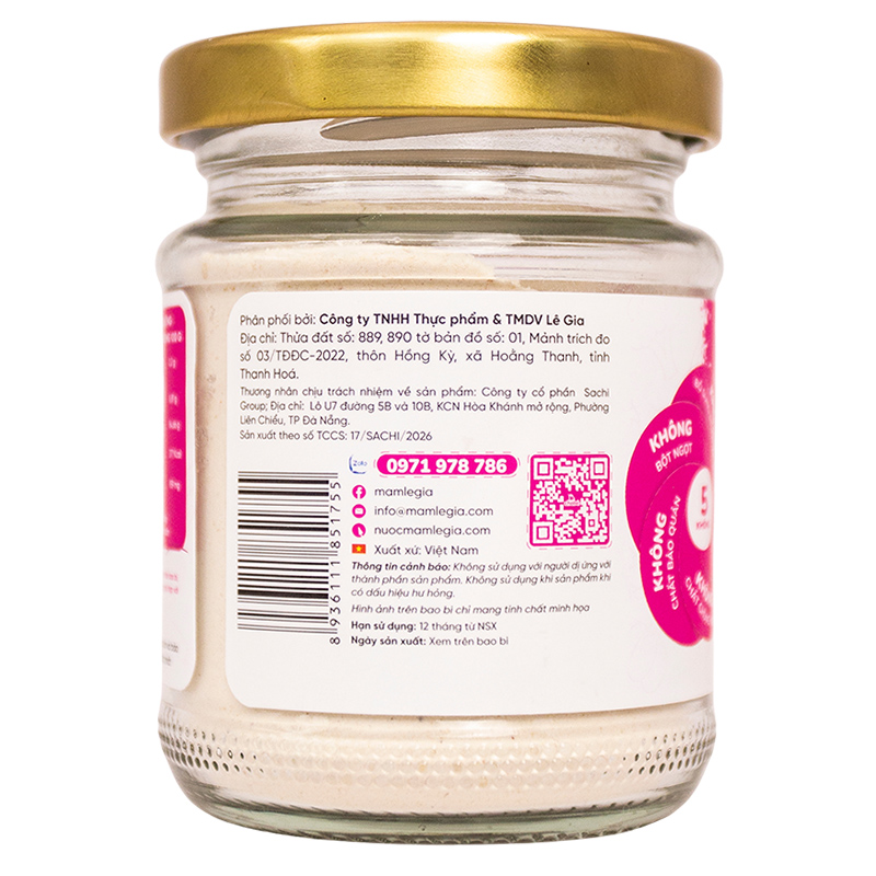 Bột nêm Lê Gia vị tôm sú và đậu hà lan hũ 60g (từ 6 tháng) 3