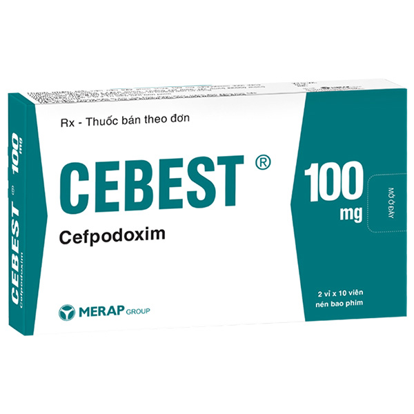 Cebest 100mg điều trị các bệnh nhiễm khuẩn từ nhẹ đến trung bình gây ra bởi các vi khuẩn nhạy cảm