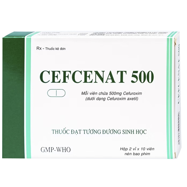 Cefcenat 500 điều trị nhiễm khuẩn