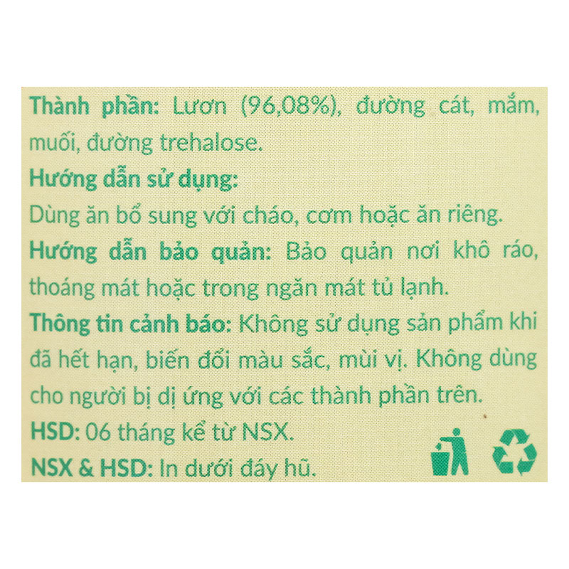 Chà bông lươn Hiromi hũ 40g (từ 8 tháng) 7