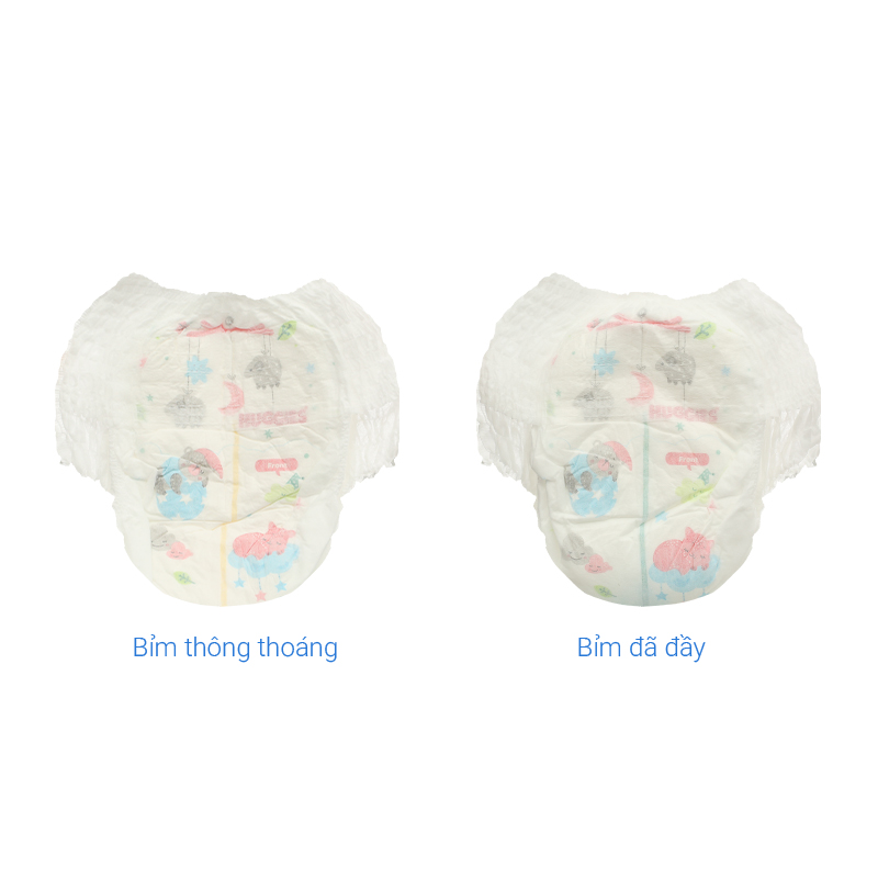 Combo 2 tã quần Huggies Nature made Overnite size M 58 miếng/bịch (6 - 11kg) 13
