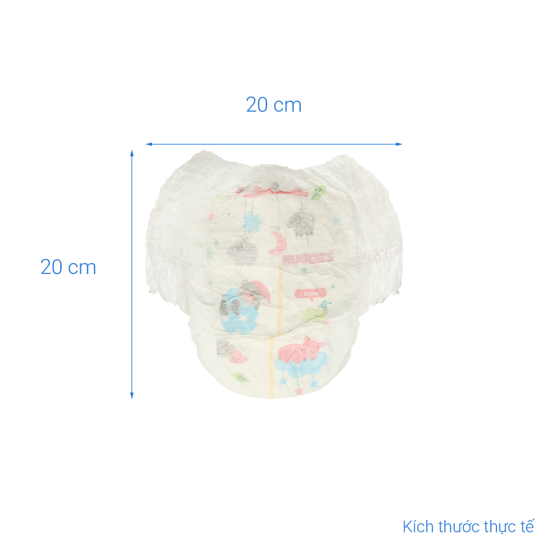 Combo 2 tã quần Huggies Nature made Overnite size M 58 miếng/bịch (6 - 11kg) 8