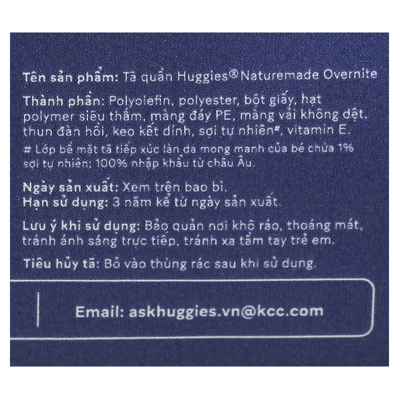 Tã quần Huggies Nature made Overnite size XL 38 miếng (12 - 18 kg) 29