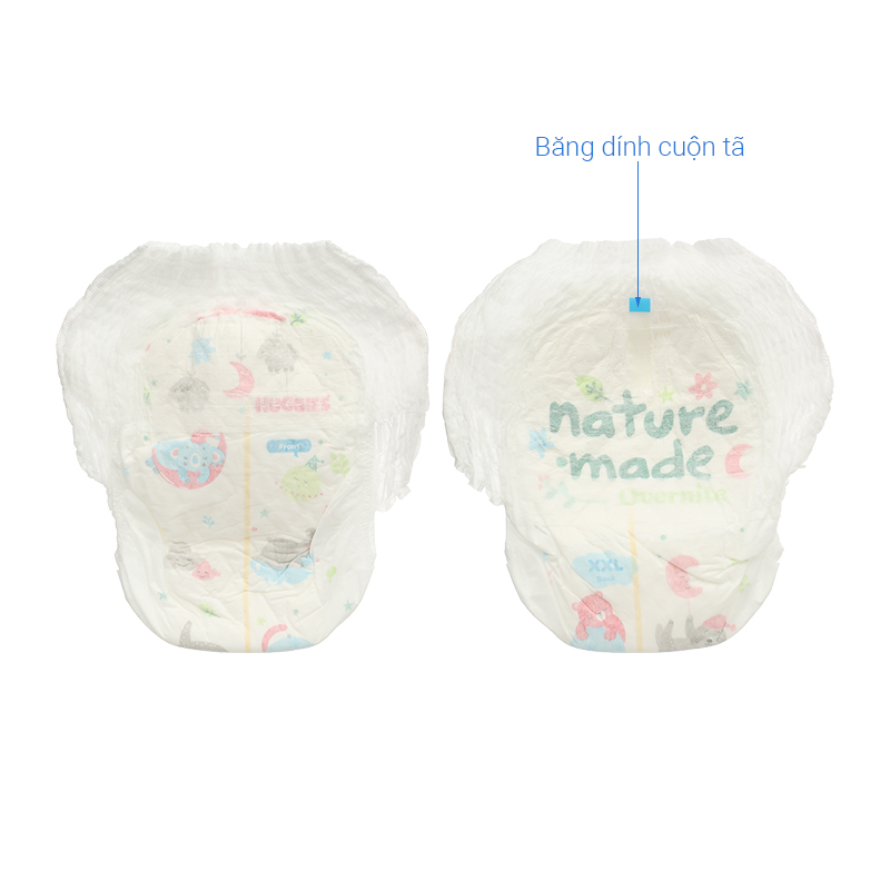 Tã quần Huggies Nature made Overnite size XXL 26 miếng (Trên 15 kg) 20