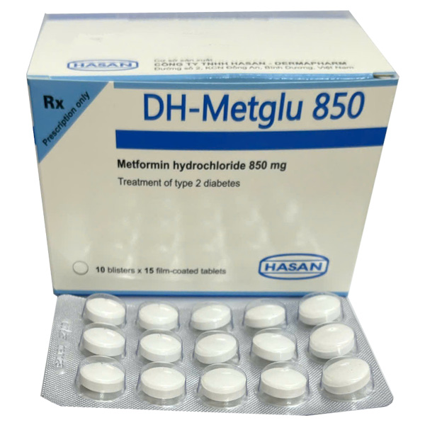 DH-Metglu 850mg trị đái tháo đường tuýp 2