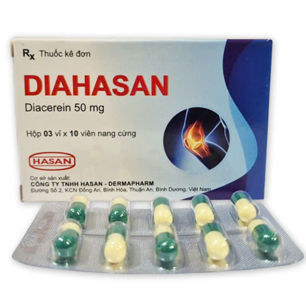 Diahasan 50mg điều trị triệu chứng bệnh viêm xương khớp