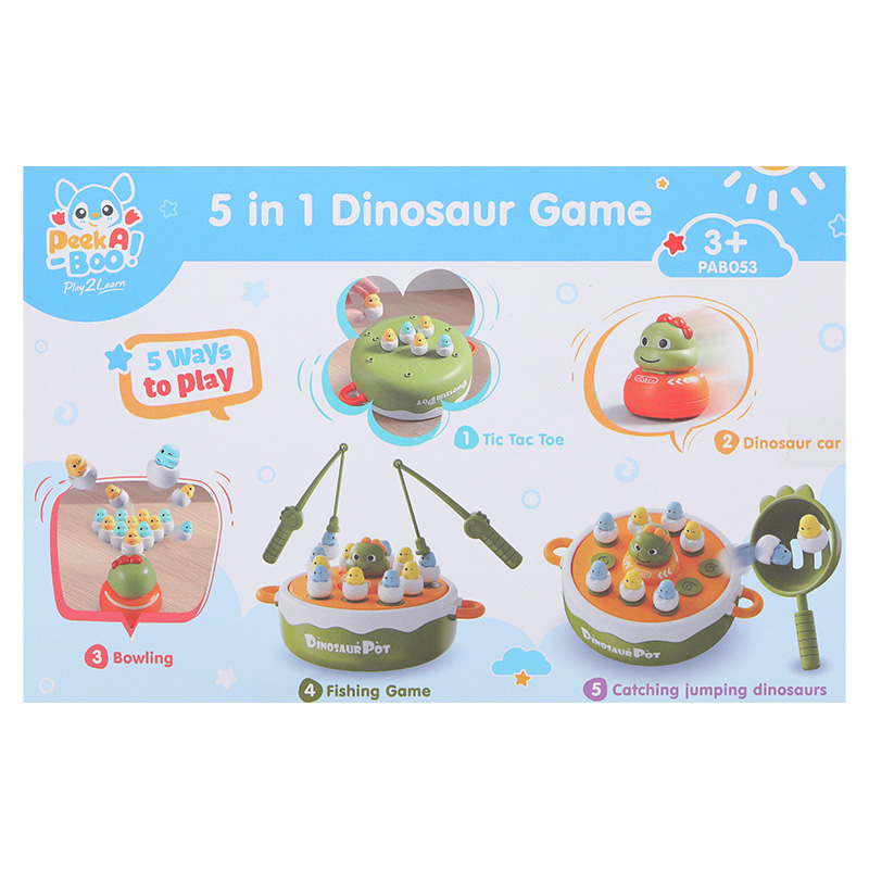 Đồ chơi bắt và câu khủng long 5in1 PEEK A BOO PAB053 19