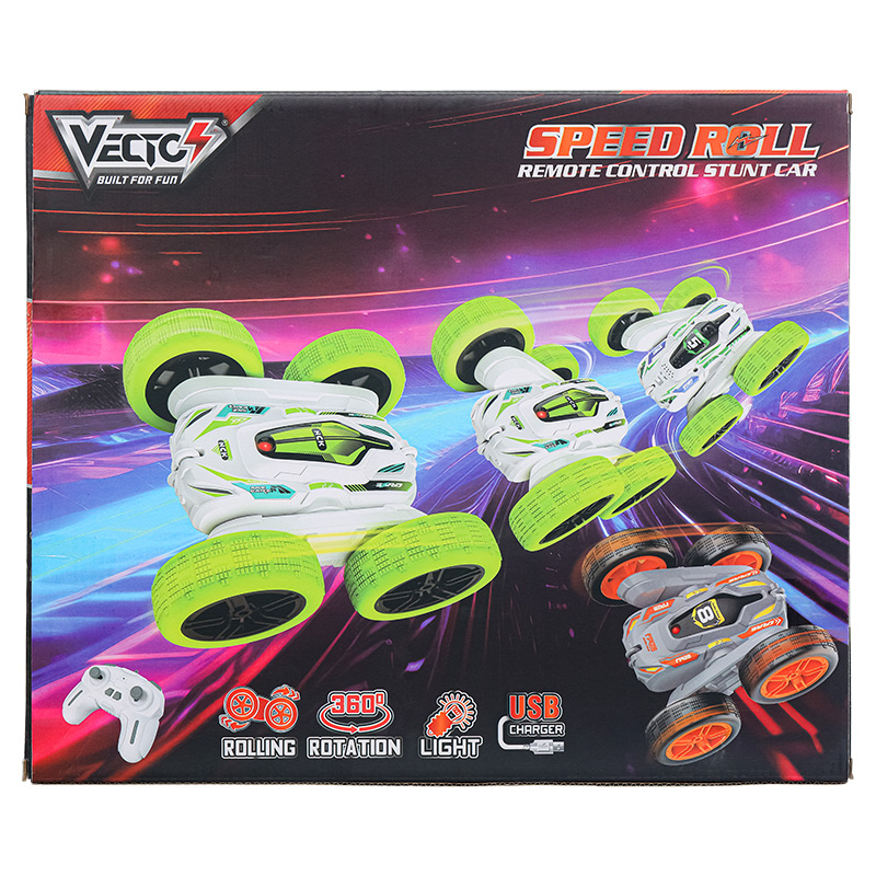 Đồ chơi điều khiển siêu xe biểu diễn Speed Roll VECTO VT1501B/GR - Xanh 3