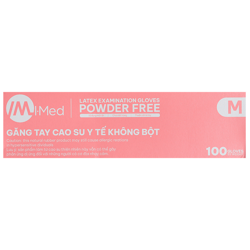 Găng tay y tế không bột Latex I-Med màu trắng size M - 9