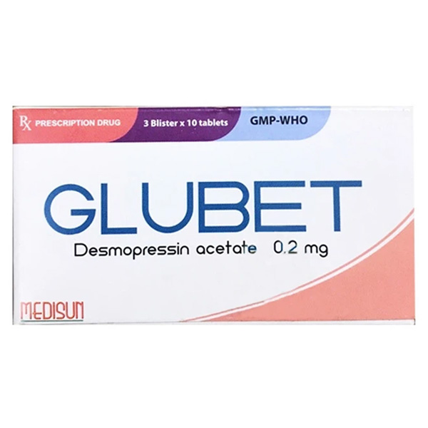 Glubet 0.2mg trị đái tháo nhạt, đái dầm ban đêm