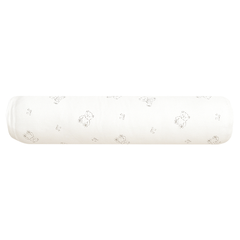 Gối ôm waffle cotton Piumie 50x10 cm - Gấu (từ 0 tháng) 2