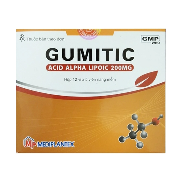 Gumitic 200mg điều trị rối loạn cảm giác do viêm đa dây thần kinh đái tháo đường