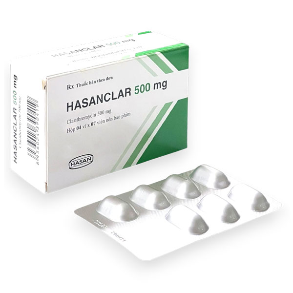 Hasanclar 500mg điều trị nhiễm khuẩn, nhiễm trùng