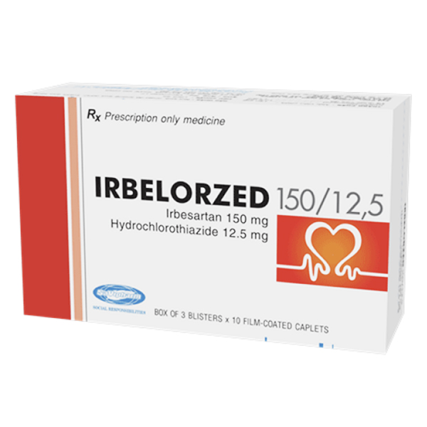 Trbelorzed 150/12.5 điều trị tăng huyết áp