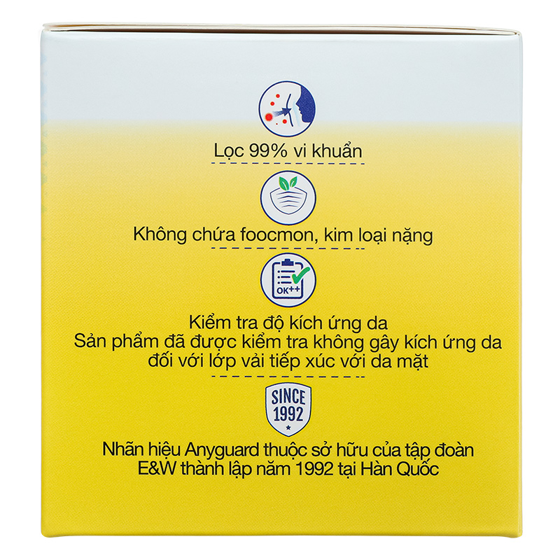Hộp 30 cái khẩu trang y tế cho bé Anyguard VN-799520-30H 3 lớp 4