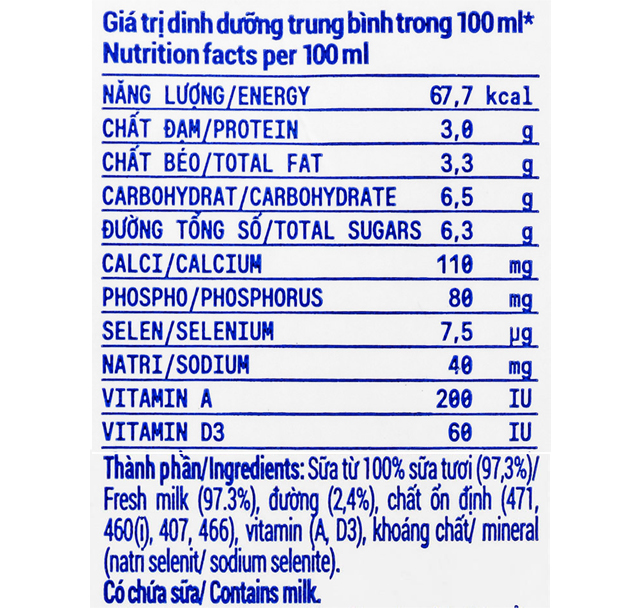 Lốc 4 hộp sữa tươi tiệt trùng Vinamilk ít đường - TPDD
