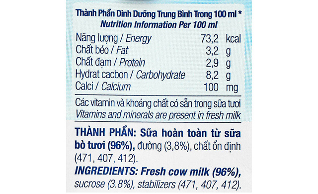 Lốc 4 hộp sữa tươi tiệt trùng TH true MILK có đường - TPDD