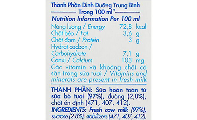 Lốc 4 hộp sữa tươi tiệt trùng Dalat Milk ít đường - TPDD