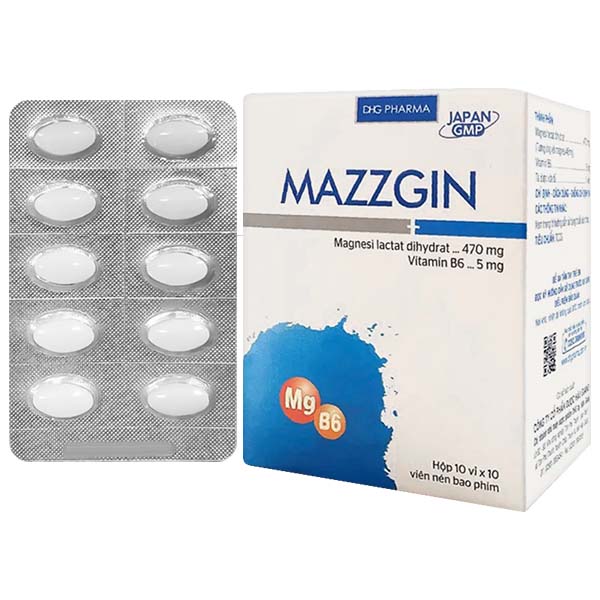 Mazzgin điều trị các trường hợp thiếu hụt magnesi