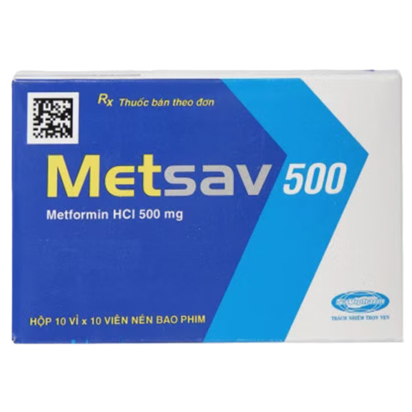 Metsav 500 trị đái tháo đường tuýp 2