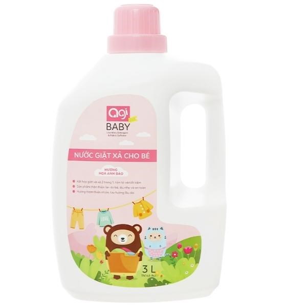 Can nước giặt xả Agi Hồng hương hoa anh đào an toàn, giá tốt - AVAKids.com