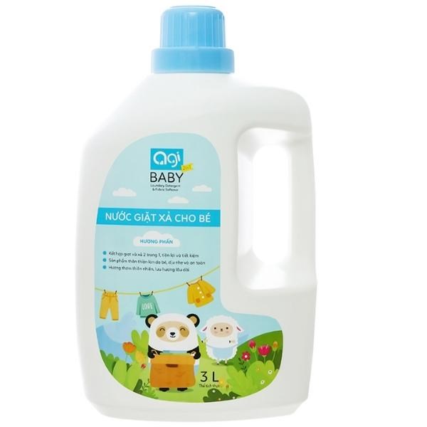 Can nước giặt xả Agi Xanh hương phấn an toàn, giá tốt - AVAKids.com