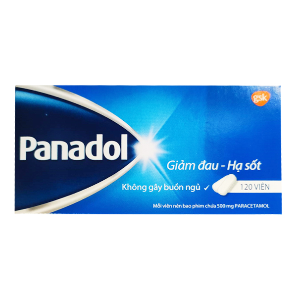 Panadol 500mg giúp giảm đau nhẹ, hạ sốt