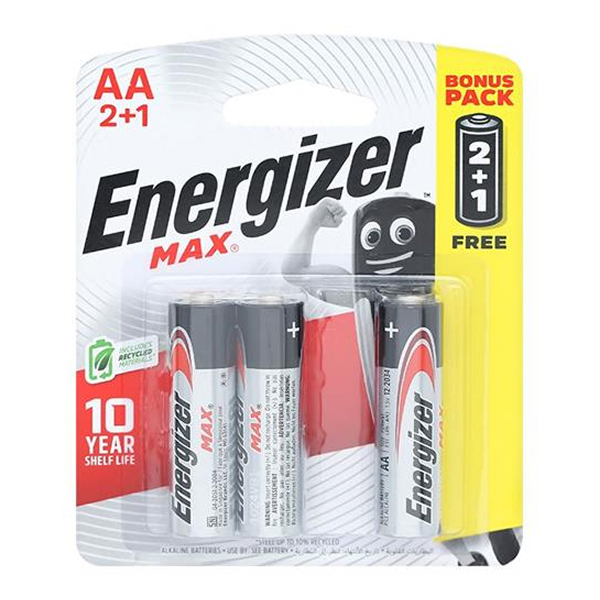 Pin AA 3 viên Energizer Max E91 BP2+1 - AVAKids.com