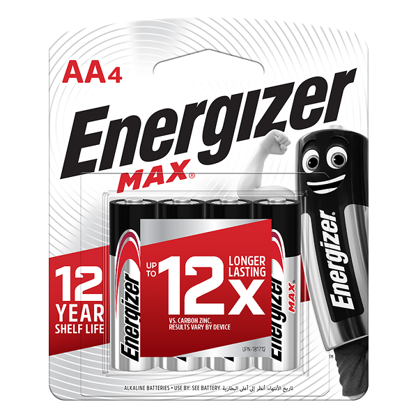 Pin AA 4 viên Energizer Max E91 BP4 - AVAKids.com