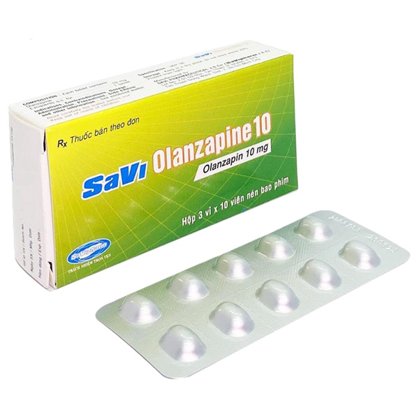 SaVi Olanzapine 10 trị tâm thần phân liệt