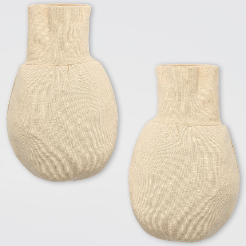 Set bao tay, bao chân kẹo ngọt bé con La Pomme màu be (0 - 3 tháng) 3