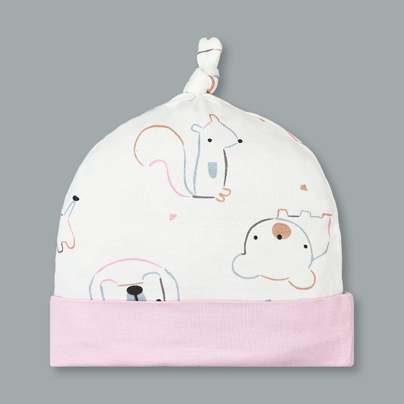Set bộ tay dài sơ sinh cài chéo in hình thú BabyMommy màu trắng viền xanh 16