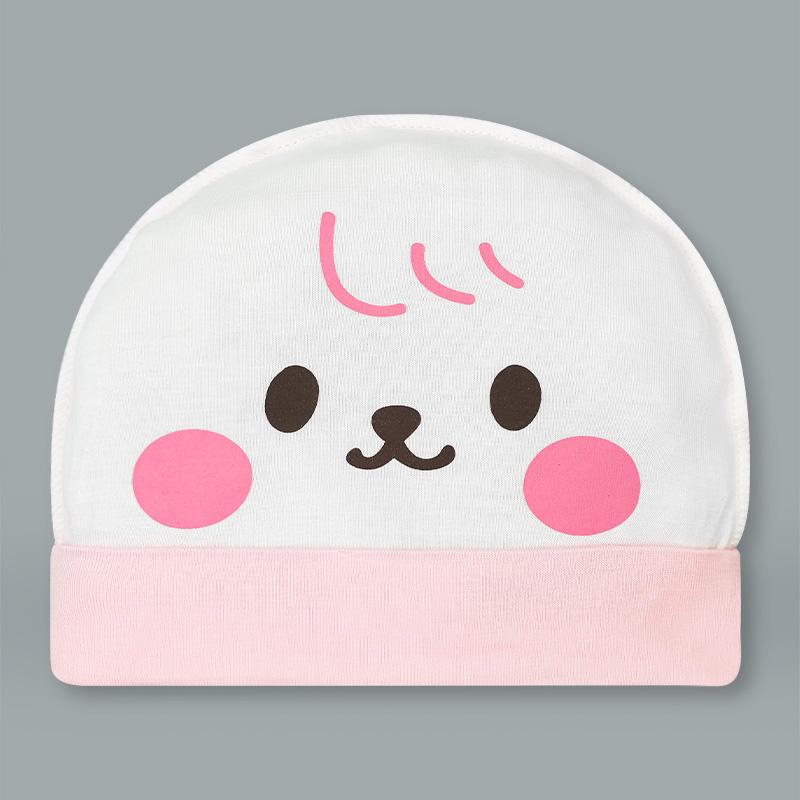 Set bộ tay dài sơ sinh cài giữa in thỏ BabyMommy màu trắng phối hồng 13