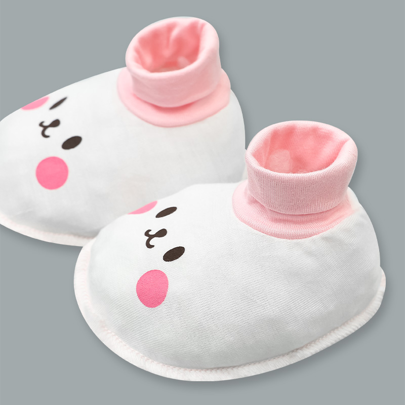 Set bộ tay dài sơ sinh cài giữa in thỏ BabyMommy màu trắng phối hồng 20