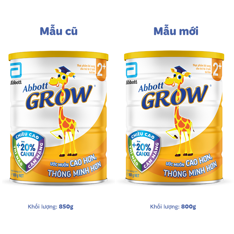Combo 2 sữa bột Abbott Grow 2+ hương vani 1.6 kg (từ 2 tuổi) 7