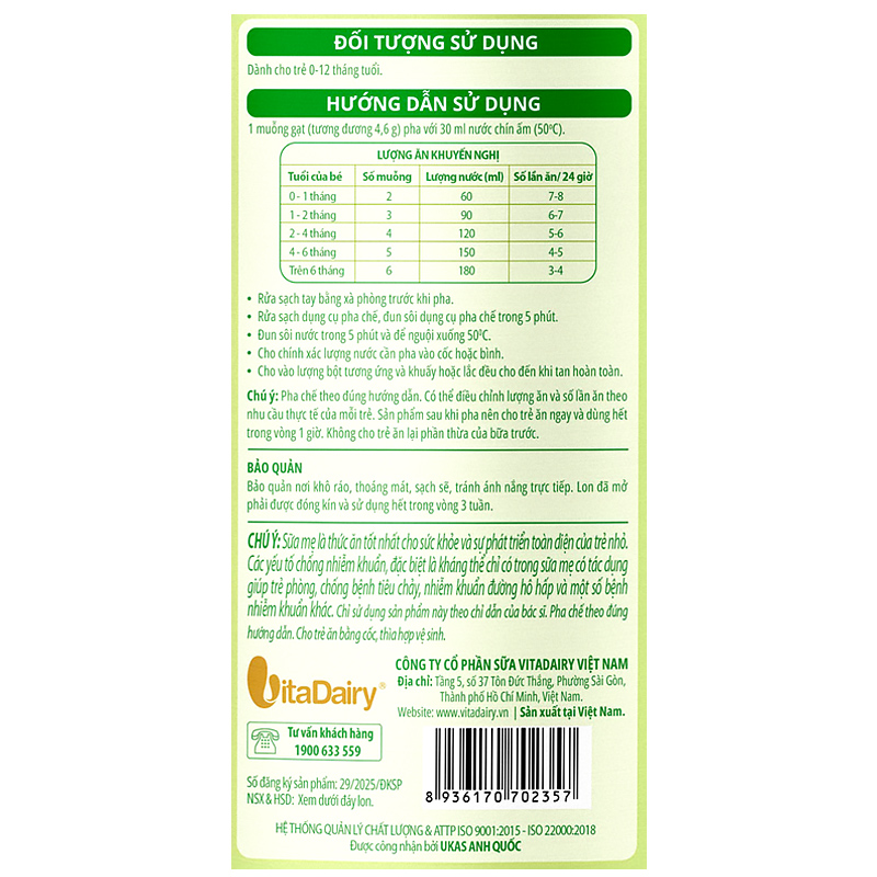Sữa bột ColosBaby Lactoferrin 0+ (sữa non) hương tự nhiên 800g (0 - 12 tháng) 7
