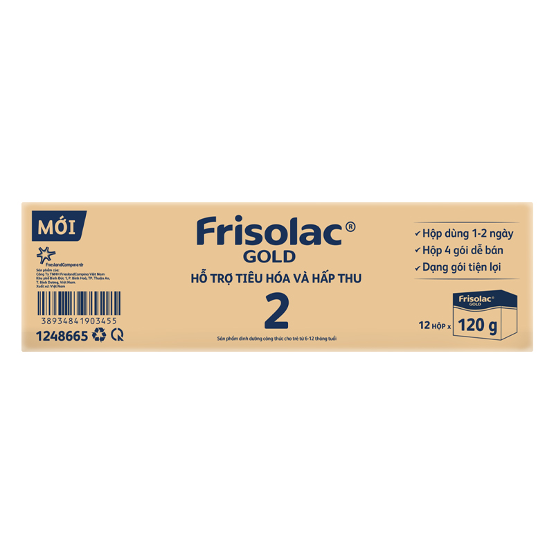 Sữa bột dạng gói Friso Gold số 2 hương vani 1440g (6 - 12 tháng) 2