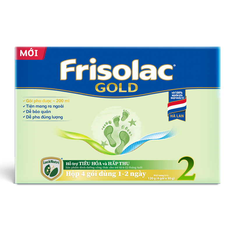 Sữa bột dạng gói Friso Gold số 2 hương vani 1440g (6 - 12 tháng) 4