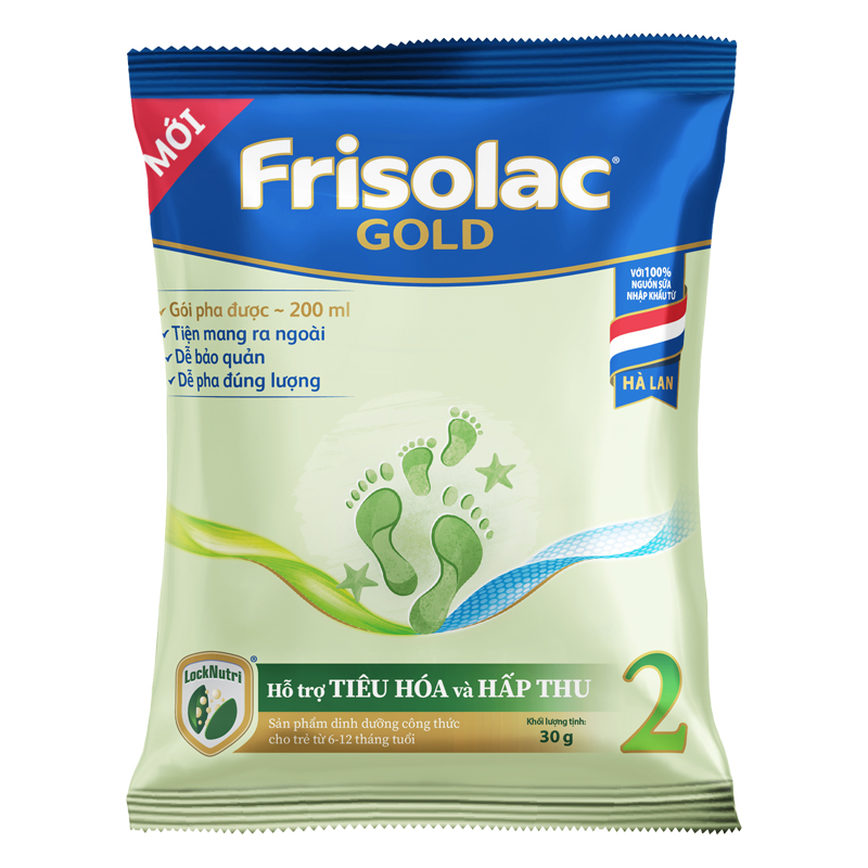 Sữa bột dạng gói Friso Gold số 2 hương vani 1440g (6 - 12 tháng) 8