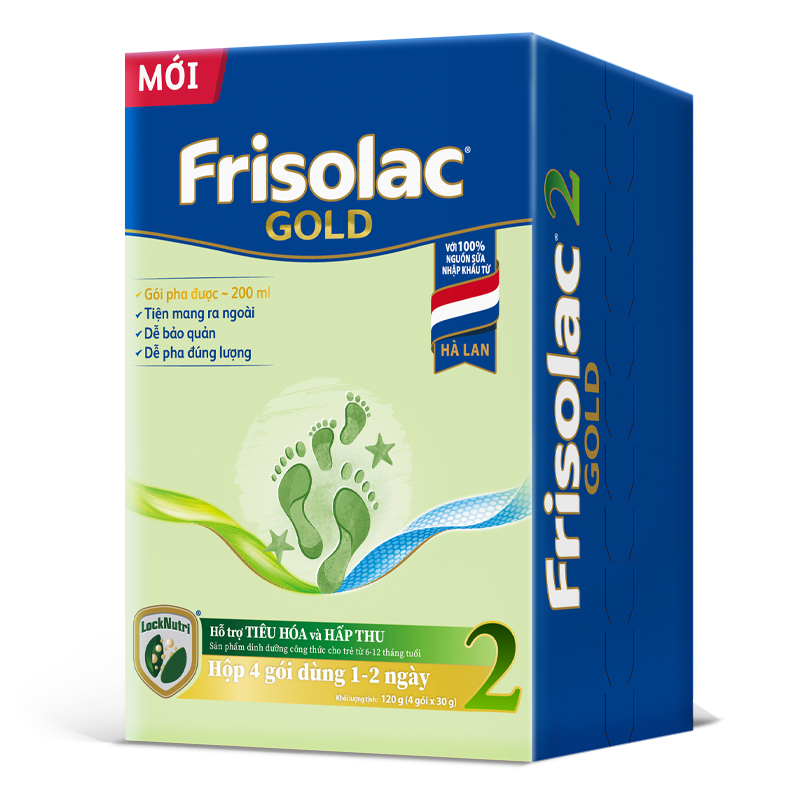 Sữa bột dạng gói Friso Gold số 2 hương vani 1440g (6 - 12 tháng) 14
