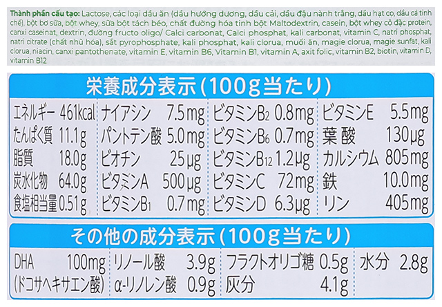 Sữa bột nội địa Nhật Meiji Step Milk không muỗng - TPDD