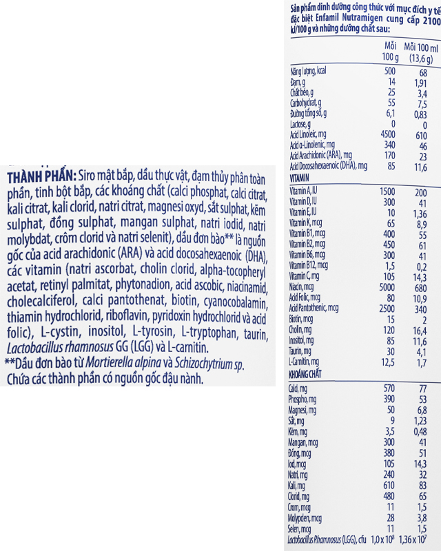Sữa bột Enfa Nutramigen - TPDD
