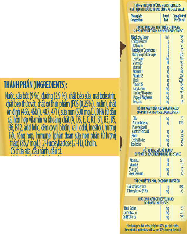 Lốc 4 hộp sữa non pha sẵn Nutifood GrowPLUS+ Colos Immunel - TPDD