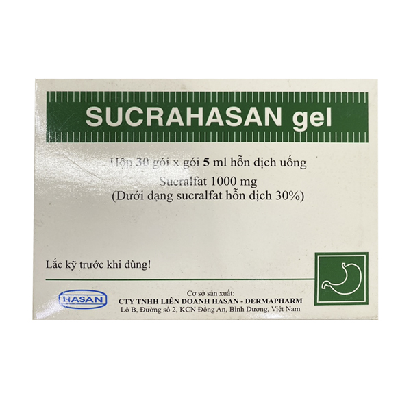 Hỗn dịch uống Sucrahasan Gel điều trị loét dạ dày, tá tràng