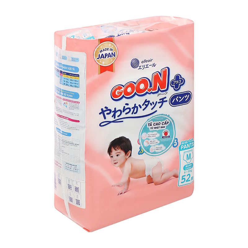 Tã quần GOO.N Premium Plus size M 52 miếng (6 - 12kg) - Họa tiết ngẫu nhiên 3