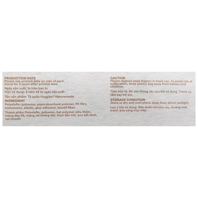 Tã quần Huggies Nature made size M 58 miếng (6 - 11 kg) 13