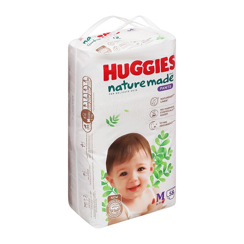 Tã quần Huggies Nature made size M 58 miếng (6 - 11 kg) 3