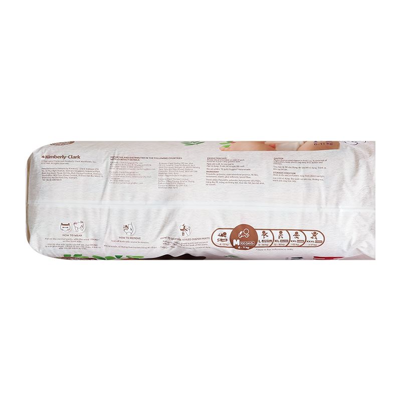 Tã quần Huggies Nature made size M 58 miếng (6 - 11 kg) 5